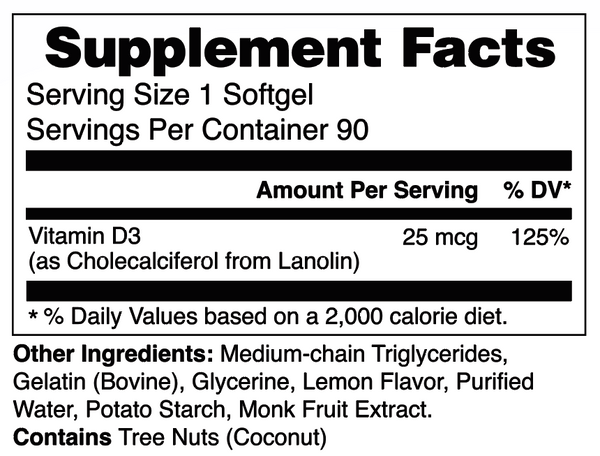 Vitatree Vitamin D3 Chewables